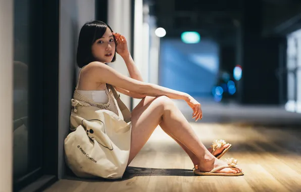 Girl, street, Asian