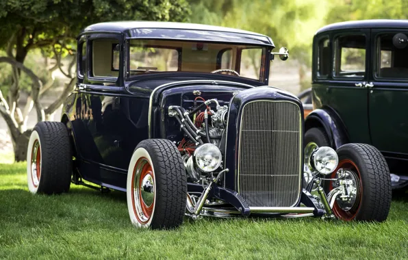 Retro, Ford, the front, hot-rod