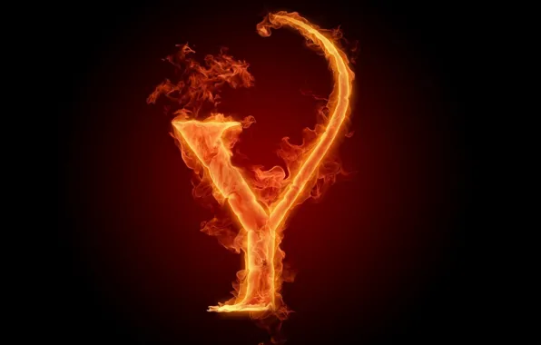 Fire, flame, letter, alphabet, fire