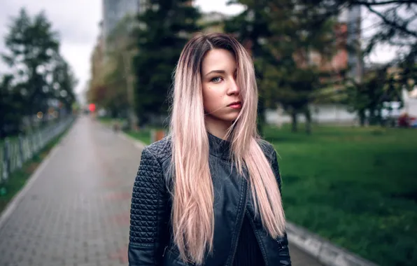 Sponge, the beauty, leather jacket, Andrey Zhukov, Andrey Zhukov