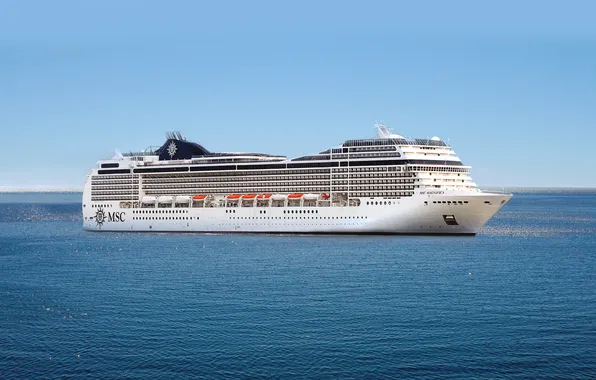 Picture Water, Sea, White, Liner, day, The ship, Calm, Passenger