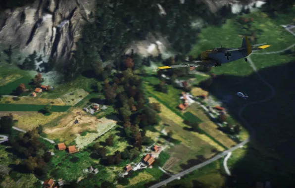 Bomb, Germany, Messerschmitt, E-3, War Thunder, Emil, 109, dot