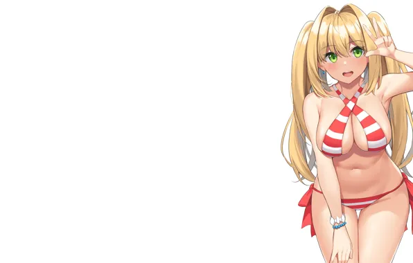 Picture girl, sexy, boobs, anime, beautiful, pretty, erotic, blonde