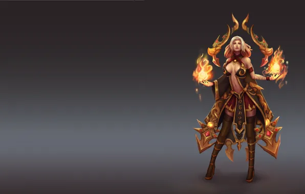 The game, fantasy, art, costume design, Anna the Fire Keeper, Chu Anh