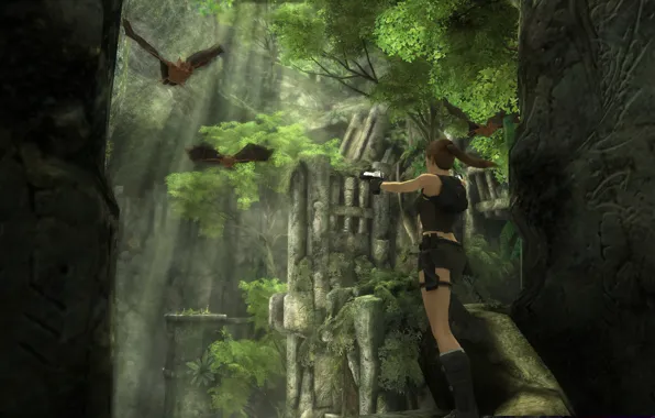 Tomb Raider, caves, Lara