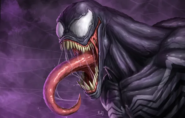 Language, art, comics, character, Venom, Venom, symbiote