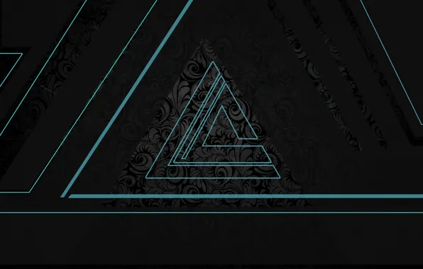 Wallpaper, black, blue, Dark, Black, picture, Modern, zero