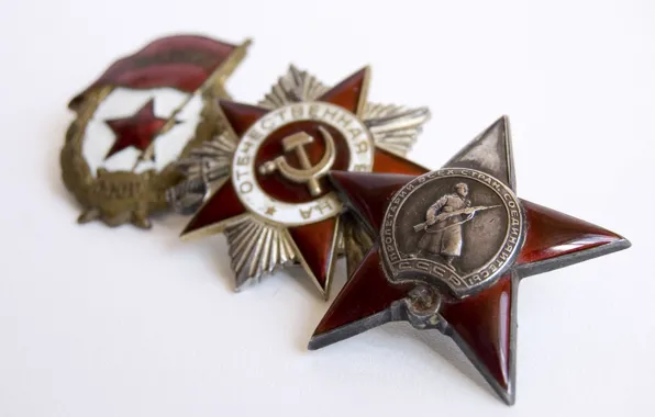 Victory, WWII, order, 1941 - 1945, Patriotic war, Awards, Guard, Red star