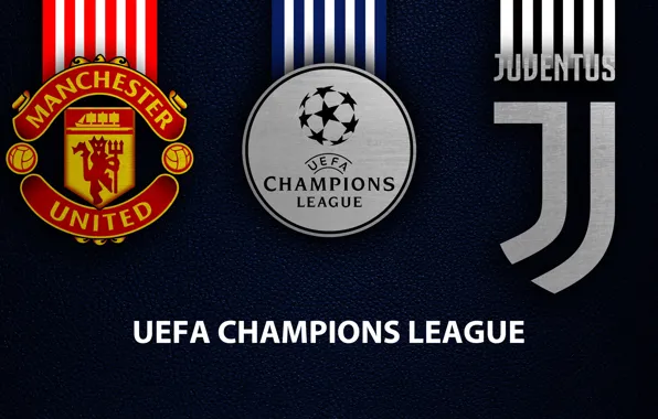 Wallpaper, sport, logo, football, Manchester United, Juventus, UEFA Champions League, Manchester United vs Juventus