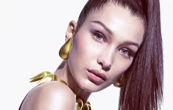 Picture look, model, earrings, earrings, Bella Hadid