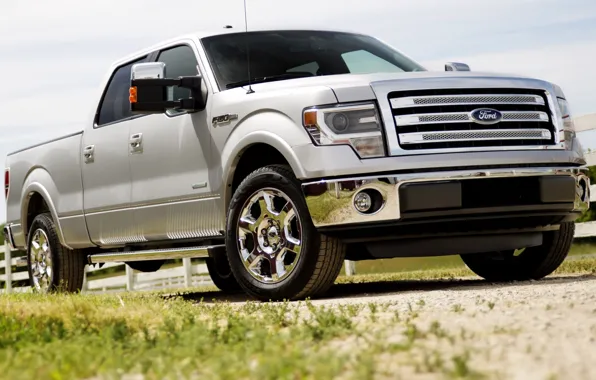 Picture Ford, Ford, jeep, pickup, the front, F-150, Double Cab, Lariat