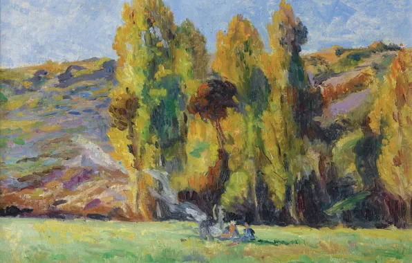 Picture, 1908, Maximilien Luce, Maximilien Luce, Landscape near the bessy-Sur-Cure