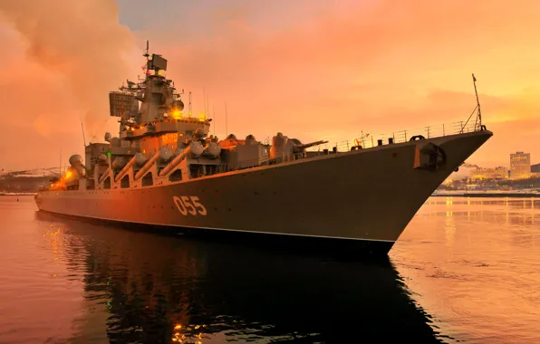 Cruiser, rocket, Navy, the project 1164, cipher Atlant, Marshal Ustinov