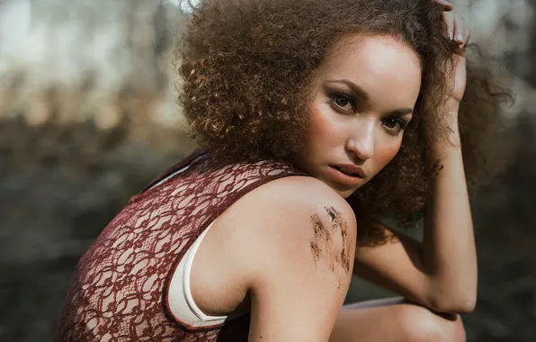 Girl, curls, melissa, Tania Cervián