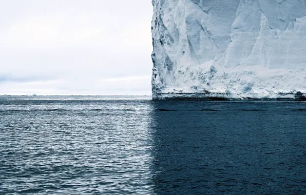Picture Water, Snow, Sea, Minimalistic, Iceberg