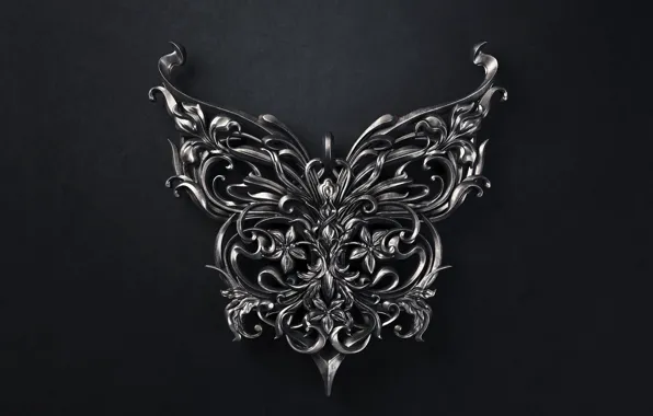 Butterfly, art, pendant, Sasha Vinogradova, Butterfly jewellery