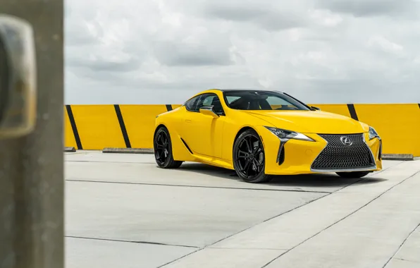 Yellow, design, Lexus, the front, Yellow, LC 500 6, AG JM
