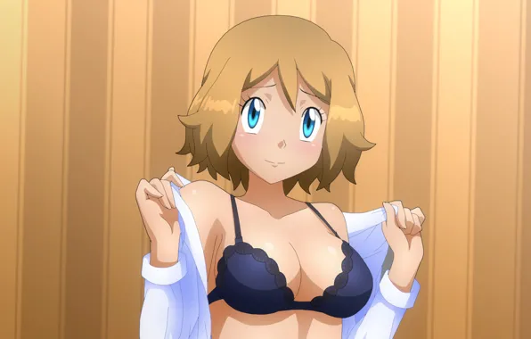 Picture girl, sexy, lingerie, bra, cleavage, boobs, anime, beautiful