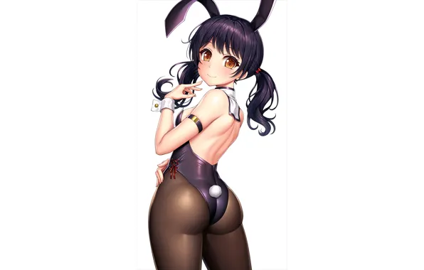 Girl, sexy, ass, long hair, boobs, anime, beautiful, twintails