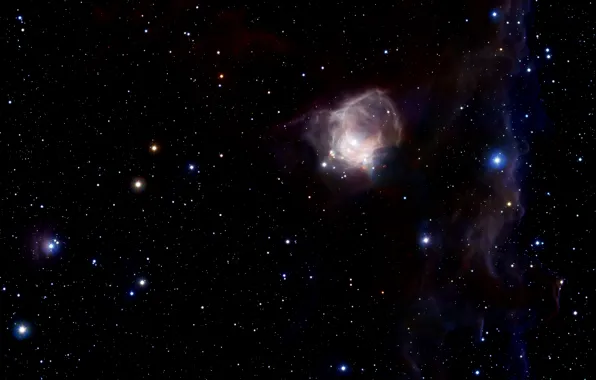 Vista, Stars, Nebula, Infrared view, Constellation of Orion, NGC 2023, J-H-K filters