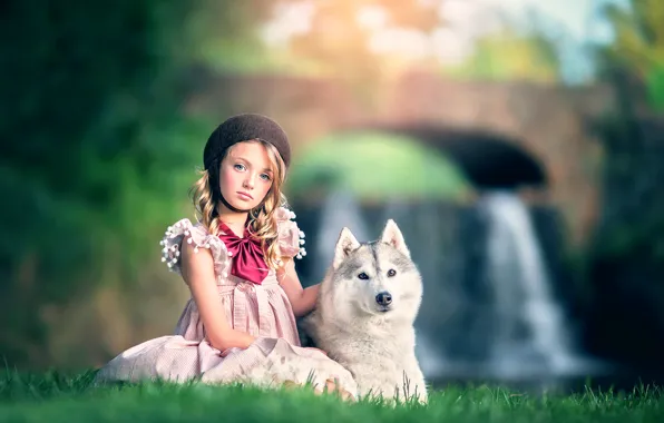 Picture dog, girl, Ashlyn Mae