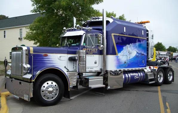 Truck, cabin, peterbilt, sleeping compartment