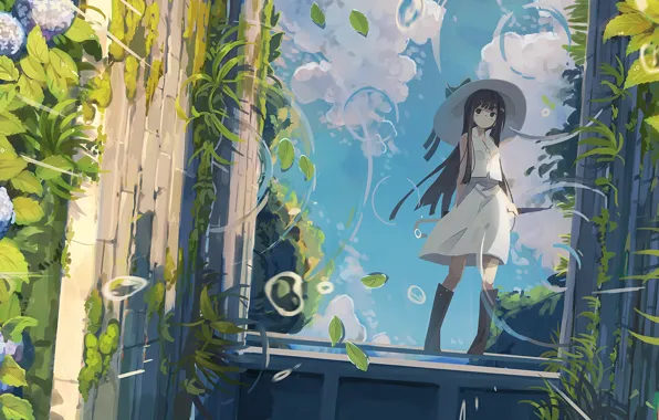 Picture nature, plant, girl