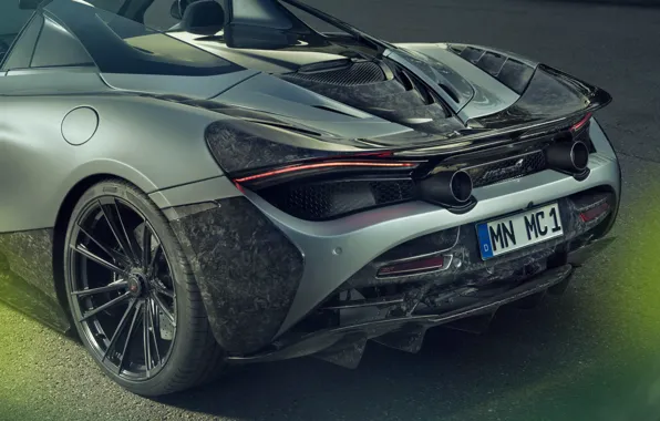McLaren, supercar, rear view, Spider, Novitec, 720S, 2019