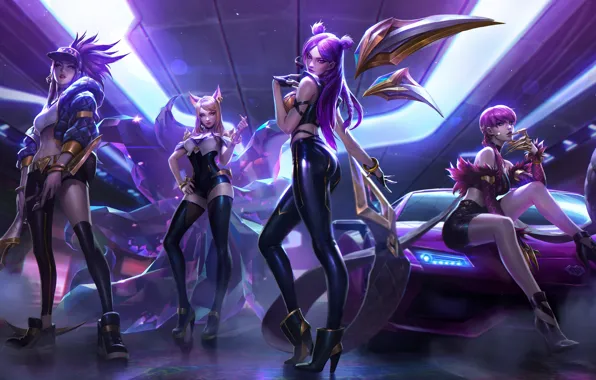 Picture girls, the game, art, League Of Legend