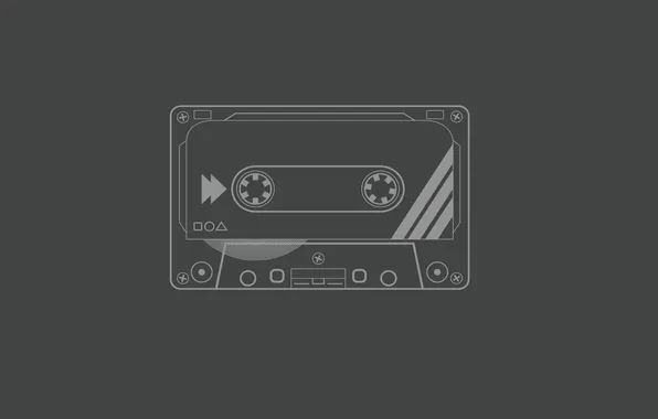 Minimalism, grey background, minimalism, audio cassette, gray background, audio cassette