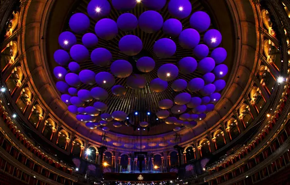 England, London, hall, Royal Albert Hall, acoustic sound panels