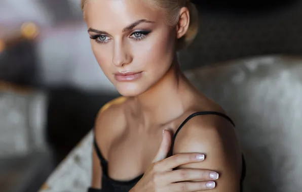 Wallpaper Alexander Aksenteva, look, face, makeup, girl, model