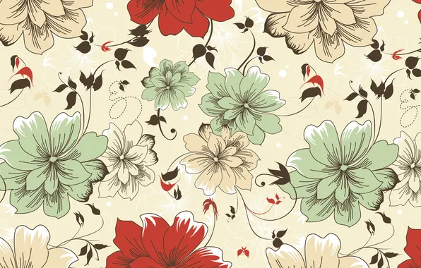 Flowers, abstraction, Wallpaper, Desk, Figure