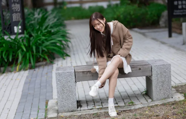 Wallpaper girl, legs, Asian
