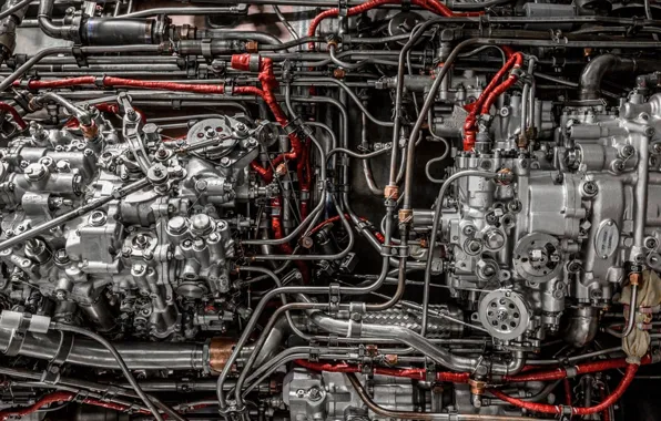 Engine, tube, hoses, unit, carb