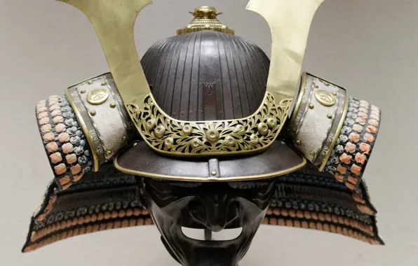 Picture Japan, samurai, mask, warrior, pearls, honor, Edo period, japonese