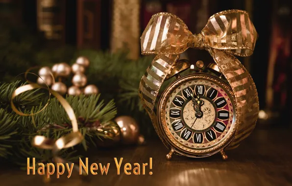 Time, holiday, toys, watch, new year, Christmas, alarm clock, bow