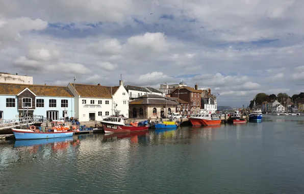 Water, England, Britain, View, Ship, Dorset, Weymouth, Britania