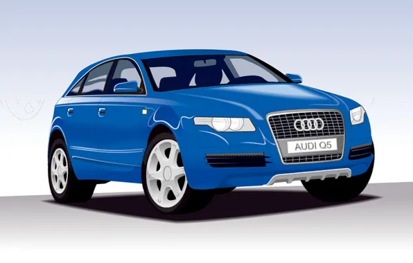 Audi, vector, hatchback