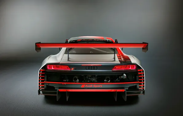 Racing car, Audi R8, rear view, LMS, 2019