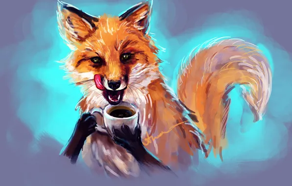 Picture Figure, Fox, Glass, Fox