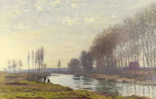 Picture landscape, picture, Claude Monet, Small sleeve of the Seine at Argenteuil