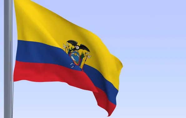 The sky, yellow, flag, eagle, texture, ecuador, Ecuador