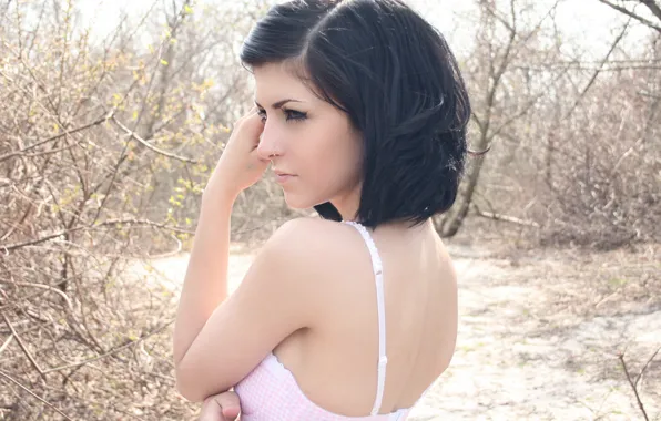 Look, brunette, day