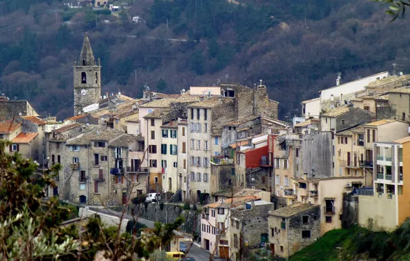 Mountains, France, home, Wrok