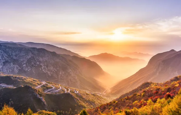 Morning, sunrise, grand canyon, view point, zhangjiajie