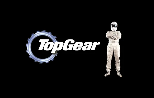 Picture background, the inscription, Top Gear, gear, racer, The Stig, The Stig, the best TV show