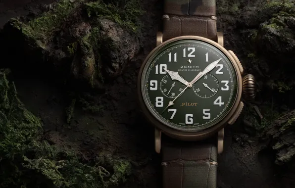 Picture Zenit, bronze, Pilot, Zenith, Pilot, Swiss luxury watch, Swiss wrist watches luxury, bronze case