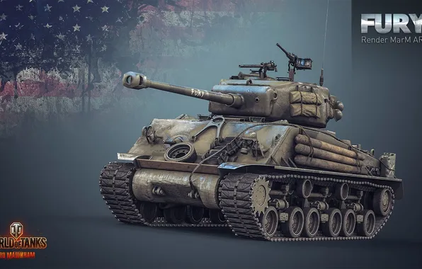 Picture tank, USA, USA, America, tanks, render, WoT, World of tanks