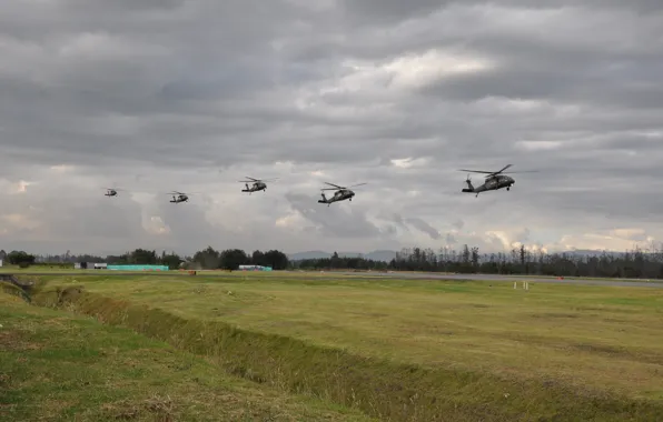 Helicopters, the airfield, HH-60G, Pave Hawk